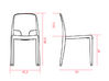 Lot de 12 chaises polyvalentes Margot Pop