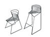 Lot de 2 chaises polyvalentes Ribelle