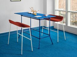 Tabouret haut 2 places tapissé Team