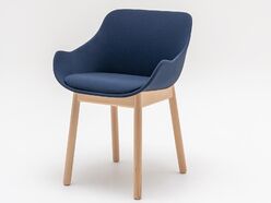 Chaise de réunion Baltic Wood tapissée