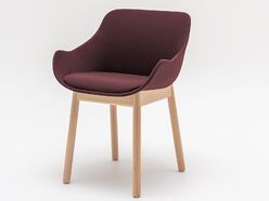 Chaise de réunion Baltic Wood tapissée