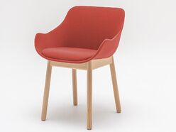 Chaise de réunion Baltic Wood tapissée