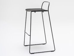 Tabouret haut Afi avec assise en chêne 