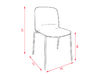 Lot de 4 chaises de collectivité Liù S M RS