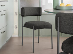 Lot de 2 chaises de réunion en tissu Amelie