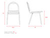 Lot de 4 chaises de collectivité Rexia