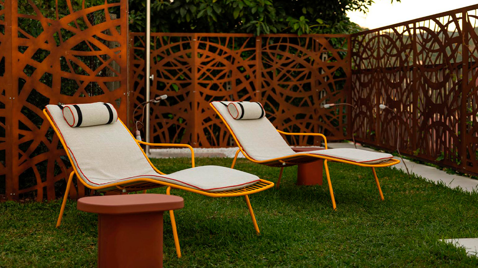 Chaise d'extérieur en métal Nolita 3655