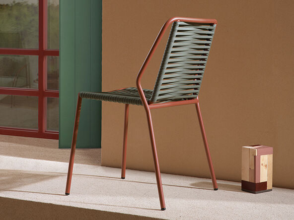 Lot de 4 chaises d'extérieur Philia