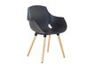 Lot de 2 chaises de réunion Héma pied bois