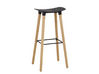 Lot de 2 tabourets hauts Néo avec repose-pieds