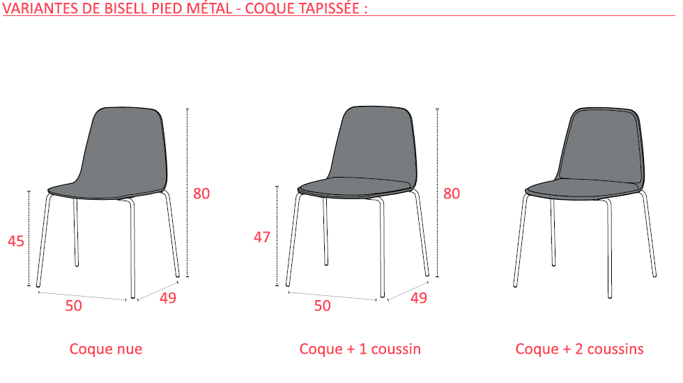 Collection de chaises Bisell