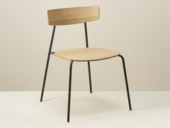 Chaise 4 pieds en métal Kol