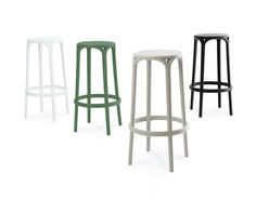 Lot de 4 tabourets hauts indoor/outdoor Brooklyn 