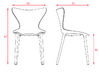 Lot de 4 chaises Outdoor Love