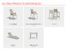 Lot de 4 chaises Outdoor Ibiza