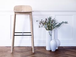 Nouveautés chaise haute et tabouret mobilier de bureau jaune en laine et  polypropylène