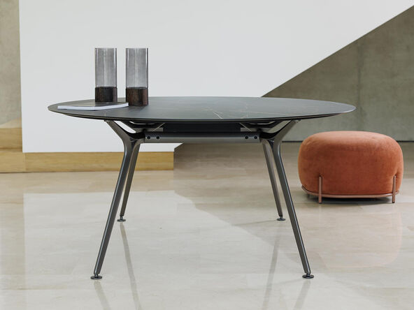 Table de réunion ronde Arkitek en stratifié HPL