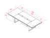 Table de réunion Bat Executive placage bois