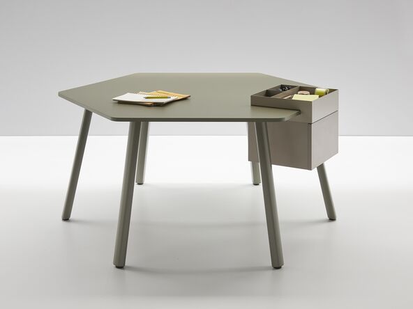 Table polyvalente hexagonale Tknika