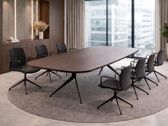 Table de réunion tonneau Usoa 