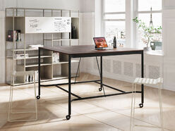 Table haute Rendez-vous sur roulettes