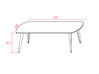 Table de réunion tonneau Elvira Up ciment