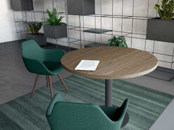 Table de réunion ronde Elvira