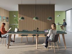 Table de réunion Elvira Wood en Fénix