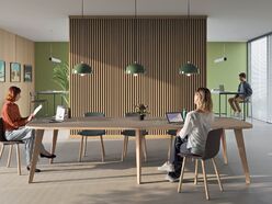 Table de réunion Elvira Wood en Fénix