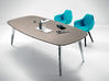 Table de réunion tonneau Elvira Up ciment