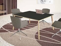 Table de réunion carrée en Fenix® Nouvelle Vague 