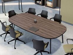 Table de réunion tonneau Nouvelle Vague