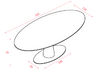 Table de réunion ovale Interstellar