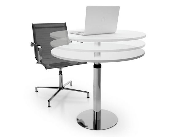 Table ronde réglable en hauteur Prepsto