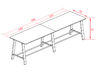 Table haute Fabrika XL