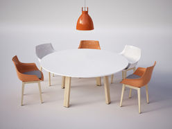 Table de réunion ronde Fabrika
