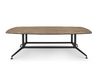 Table de réunion tonneau Drone placage bois