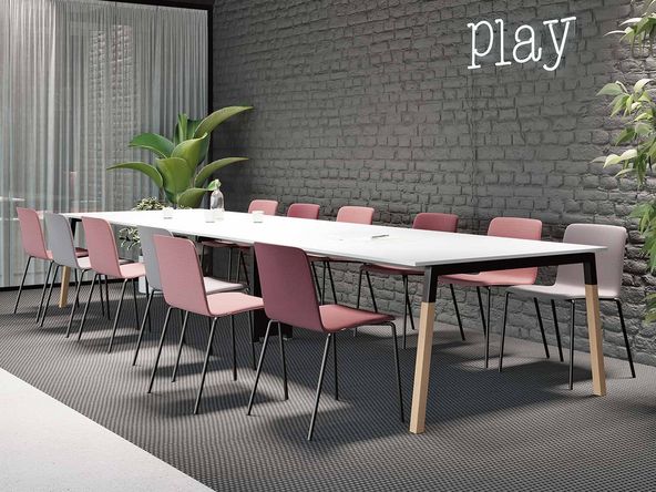 Table de réunion Pop Woody