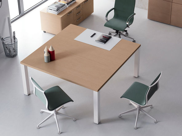Table de réunion carrée Asset 4X