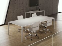 Table de réunion en verre Alplus