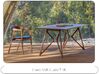 Table de réunion en bois massif Tink