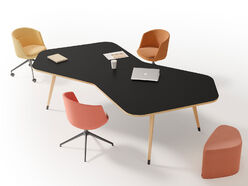 Table de réunion Cooper asymétrique