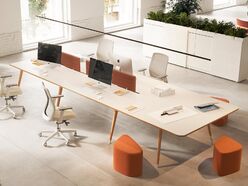 Table de travail Cooper pieds bois