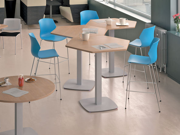 Table mange-debout hexagonale Ontario