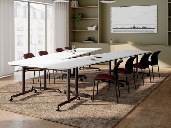Ensemble de tables polyvalentes Evolve en forme de V 
