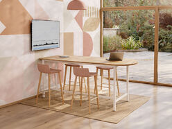 Table haute demi-rond Palma