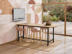 Table haute demi-rond Palma