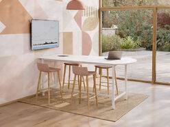 Table haute demi-rond Palma