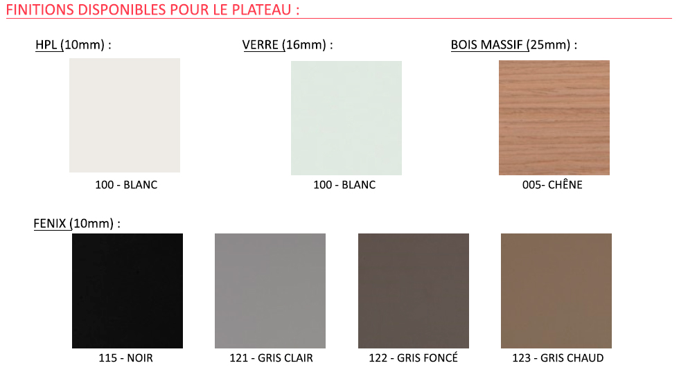 Table de réunion Bevel