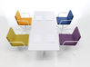 Table de réunion Flat pieds carrés